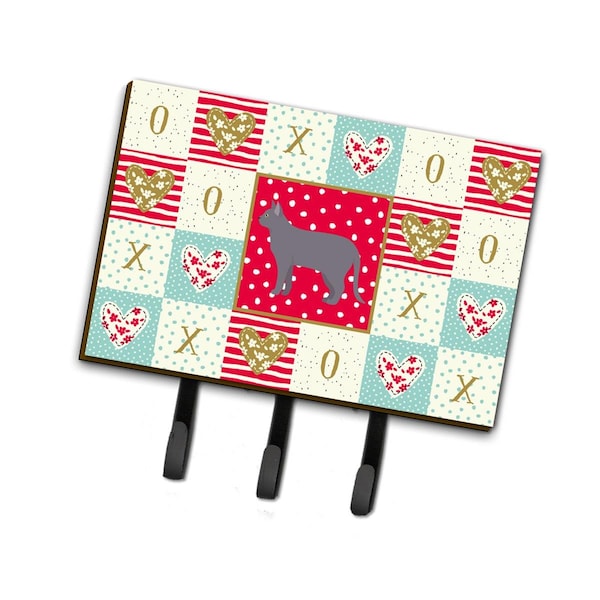 Carolines Treasures 6 x 2 x 9 in. Korat No.2 Cat Love Leash or Key Holder CK5631TH68 - main